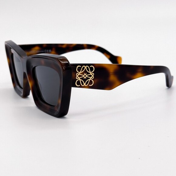 NEW LW40145I 52A, LOEWE HAVANA BWOWN CAT EYE WOMEN SUNGLASSES LOEWE main image 4